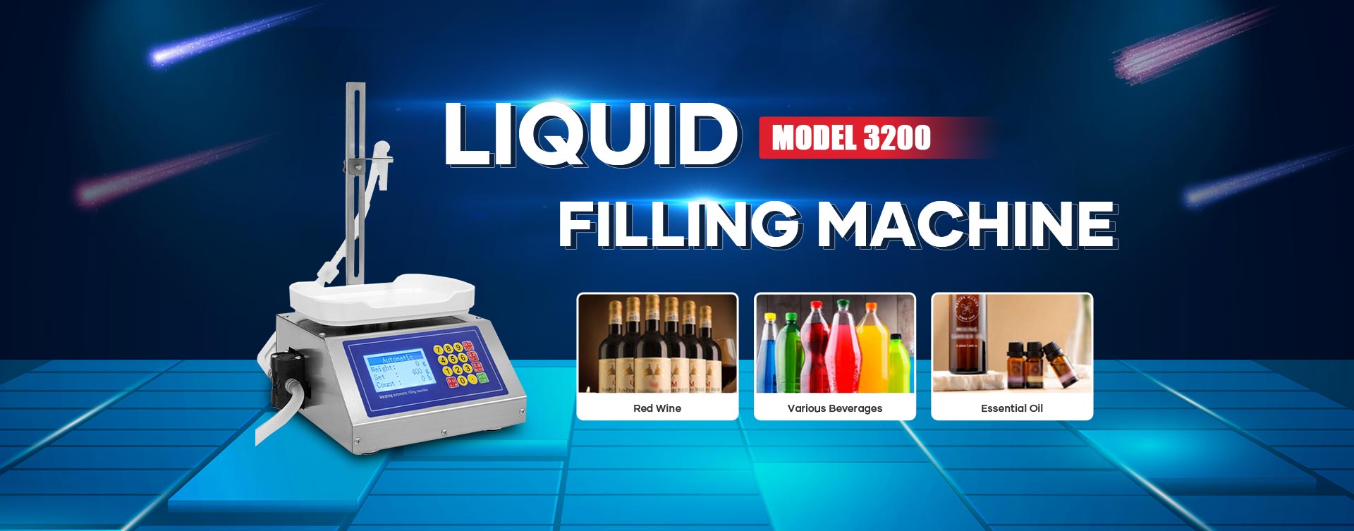 Model 3200 Automatic Liquid Filling Machine