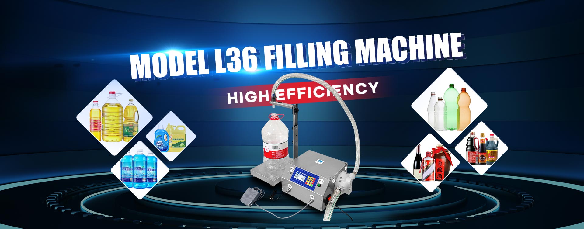 L36 Large flow weighing type liquid filling machine